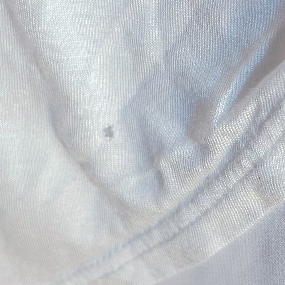 Kenneth Cole White Sheer Insert Drape Back Tank Size Large GUC - Picture 6 of 6